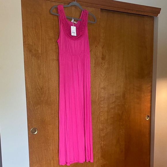 Pink Sleeveless Maxi Dress. NWT. - Picture 1 of 4